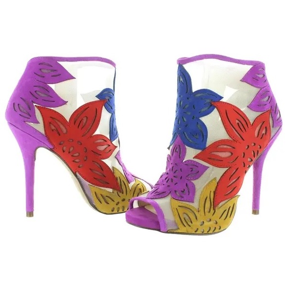 Jessica Simpson Shoes - 💙🩷NWOB Jessica Simpson Bliths Floral & Mesh Booties🩷💙
